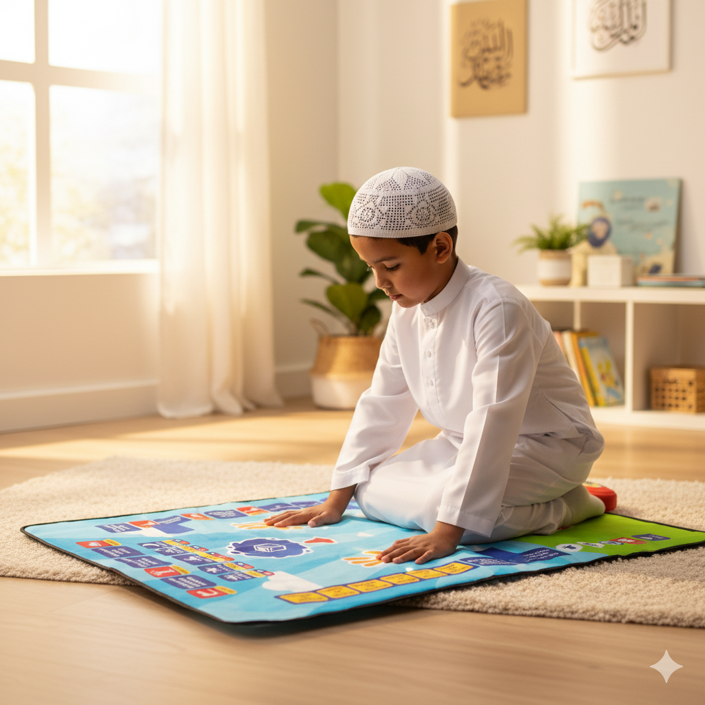 السجادة الإسلامية الذكية لتعليم الصلاة والعبادة prayer mat !