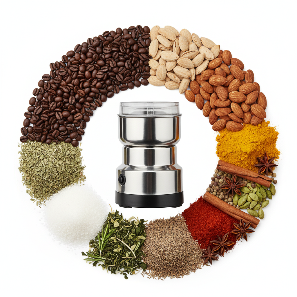 🇩🇪  طاحونة كهربائية ألمانية للقهوة والتوابل الفاخرة – جودة عالية + ضمان