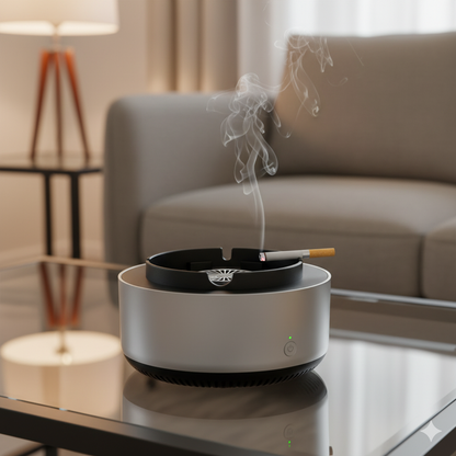 منفضة السجائر الإلكترونية مع نظام تنقية الهواء