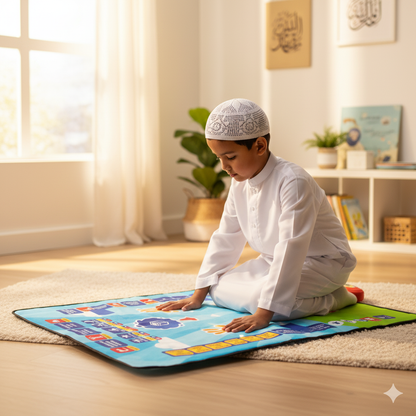 السجادة الإسلامية الذكية لتعليم الصلاة والعبادة prayer mat !