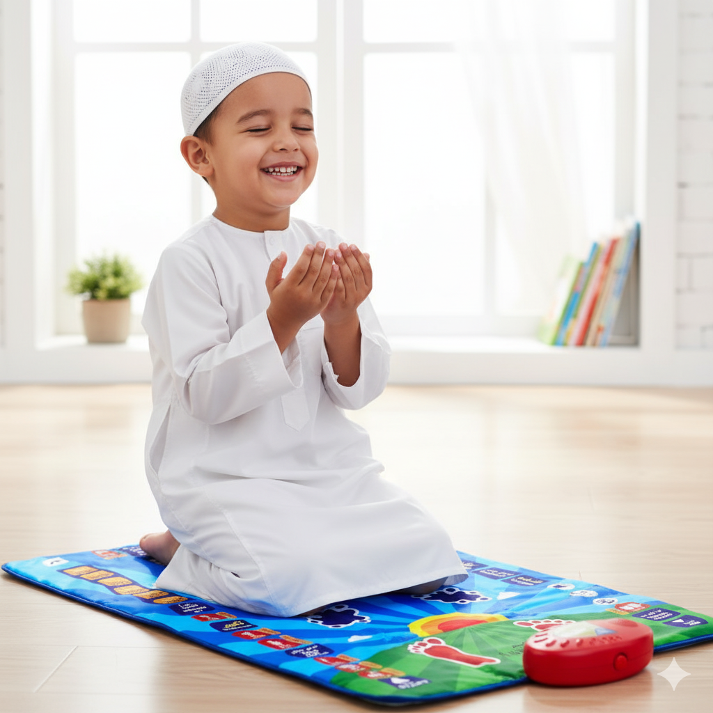 السجادة الإسلامية الذكية لتعليم الصلاة والعبادة prayer mat !
