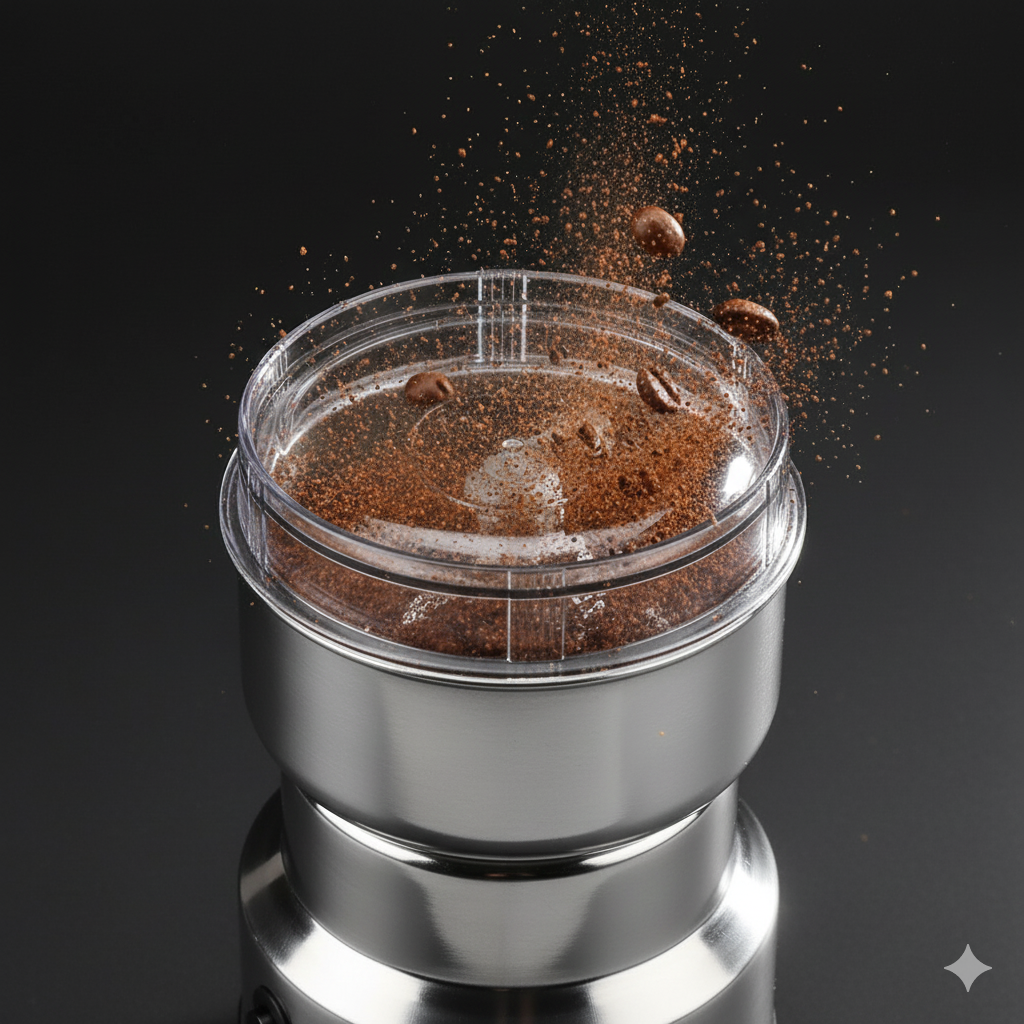 🇩🇪  طاحونة كهربائية ألمانية للقهوة والتوابل الفاخرة – جودة عالية + ضمان