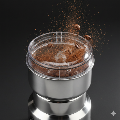 🇩🇪  طاحونة كهربائية ألمانية للقهوة والتوابل الفاخرة – جودة عالية + ضمان