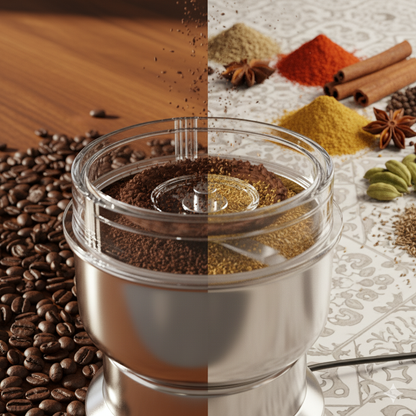 🇩🇪  طاحونة كهربائية ألمانية للقهوة والتوابل الفاخرة – جودة عالية + ضمان