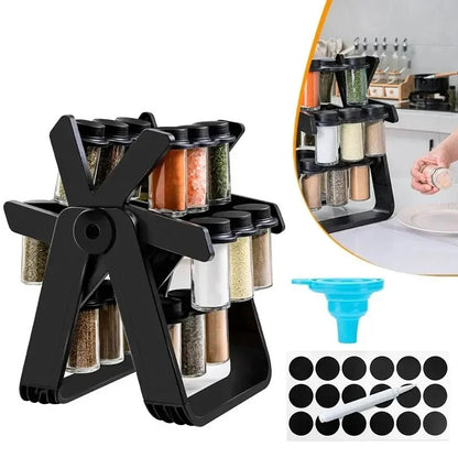 حامل التوابل الدوار 360° - نظام ذكي لمطبخ عصري